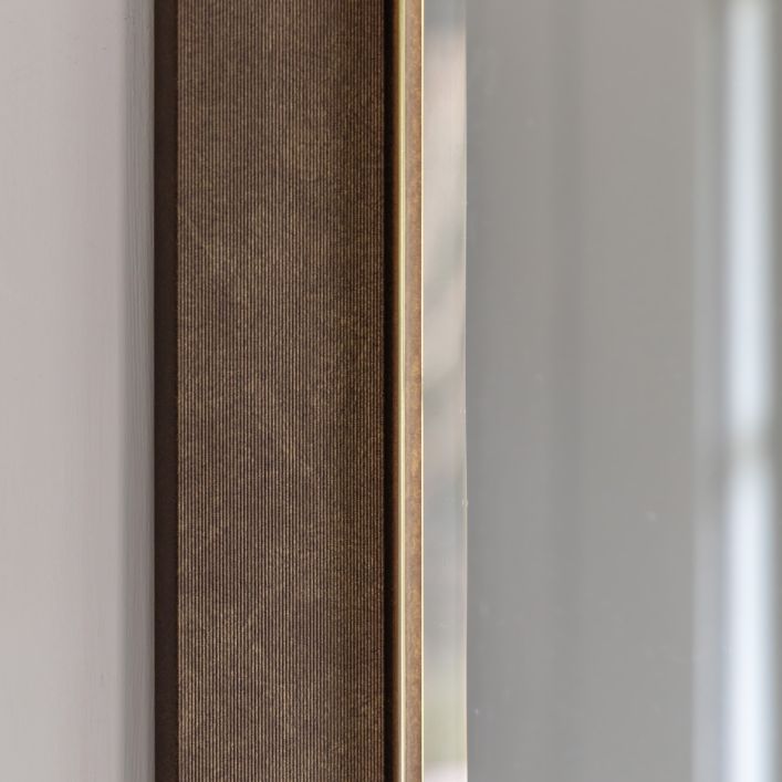 Chelsea Rustic Bronze Rectangle Wall Mirror